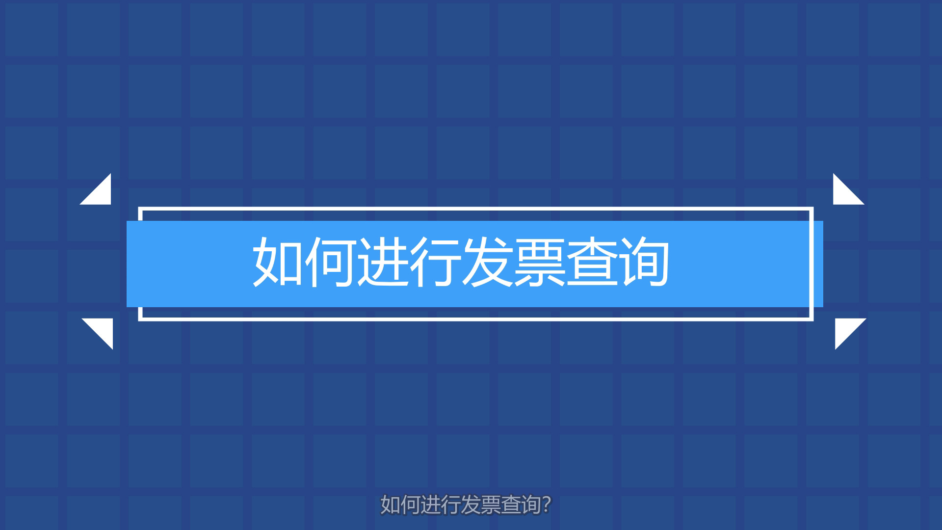 9-《如何进行发票查询》