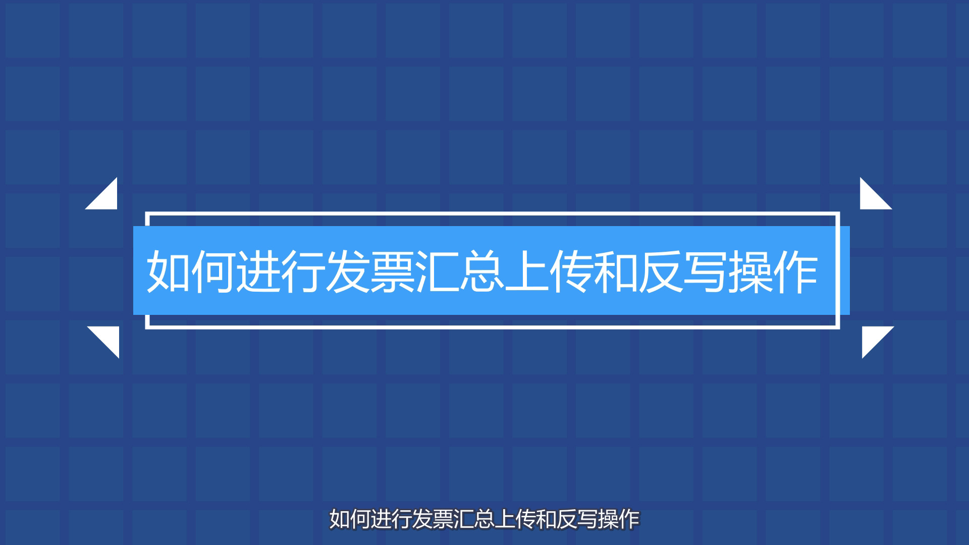 8-《如何进行发票汇总上传和反写操作》