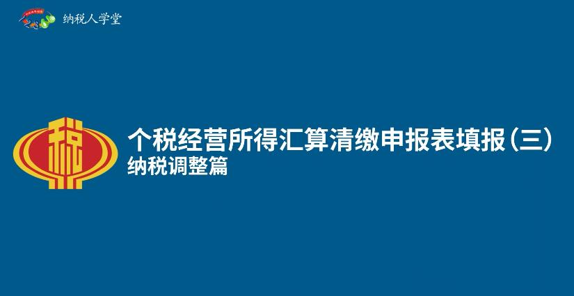 个人所得税经营所得汇算清缴申报过程中，关于纳税调整怎么填